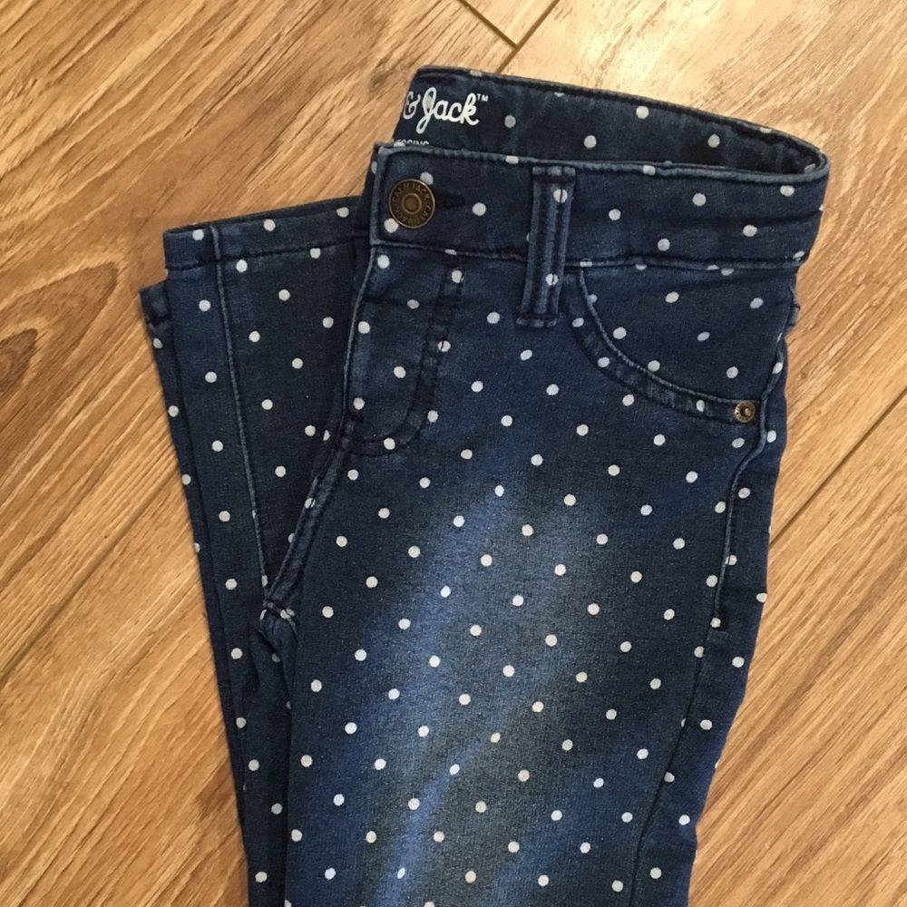 Cat & Jack jeggings polka dot 7/8 medium stretch